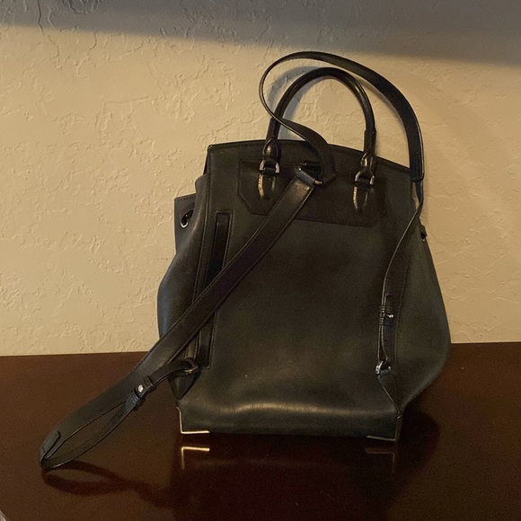 care for leather backpack amerileather Amerileather Urban Buckle Flap Backpack; Dark Brown
